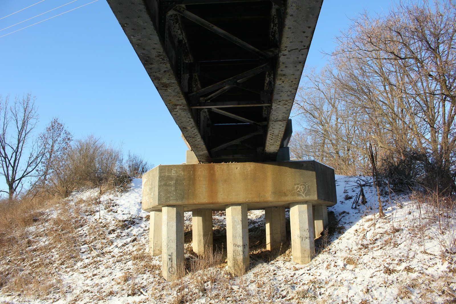Under bridge